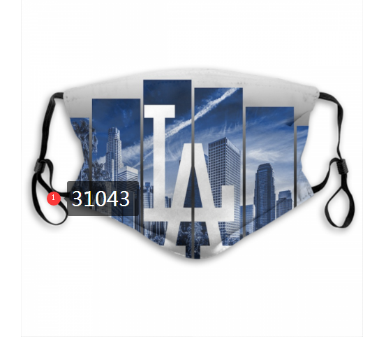 2020 Los Angeles Dodgers Dust mask with filter 39->mlb dust mask->Sports Accessory